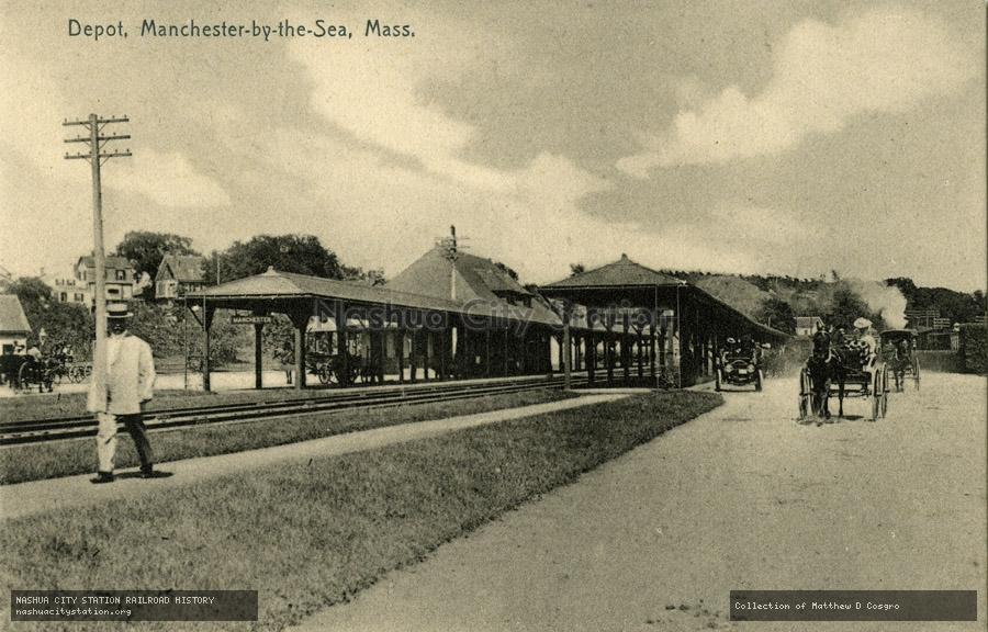 Postcard: Depot, Manchester-by-the-Sea, Massachusetts